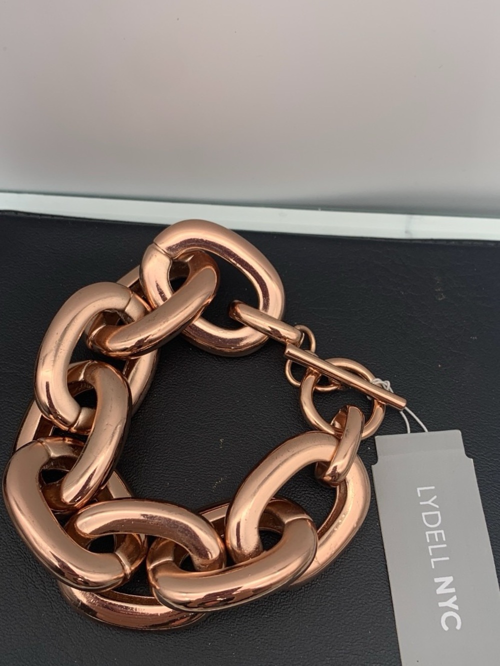NWT Lydell NYC Rose Gold Chunky chain Link Bracelet